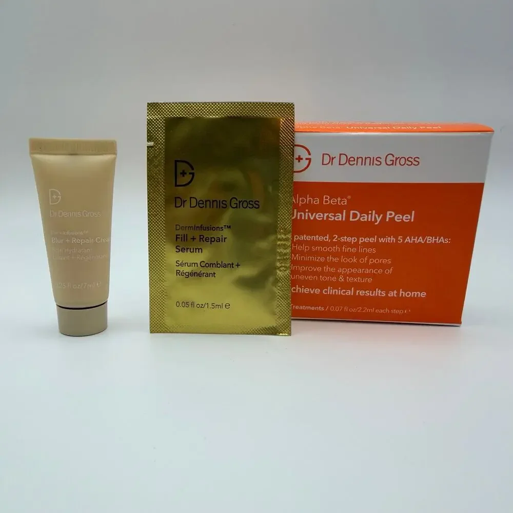 Dr. Dennis Gross Skincare Discovery Set – Alpha Beta Peel + DermInfusions NIB